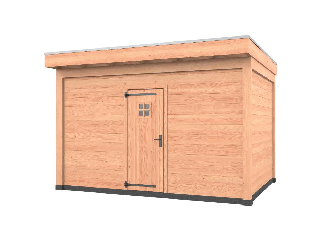 Douglas overkapping, 400 x 300, met schuur, Westwood Comfort Green - Afbeelding 1